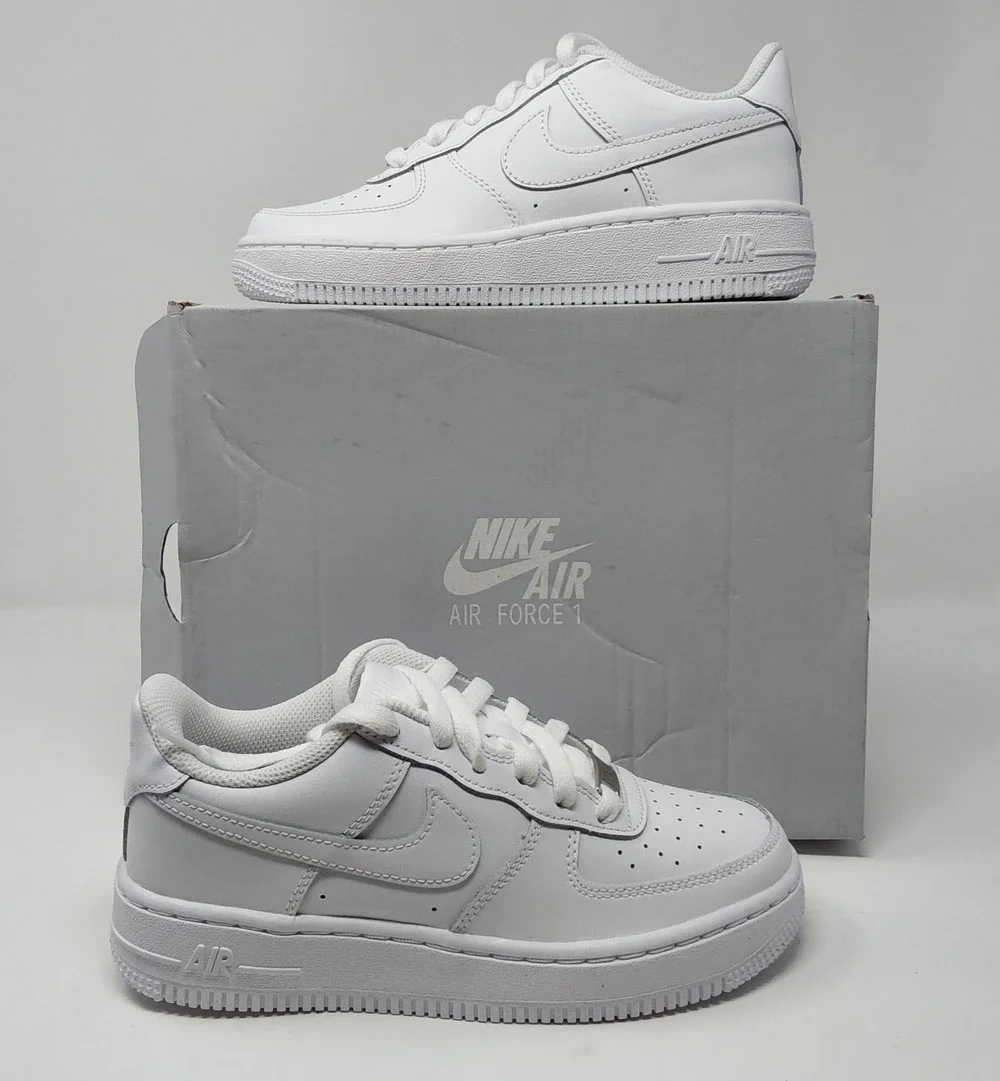 Nike Air Force 1 LE GS Triple White Kids 3.5Y Womens 5 DH2920-111 AF1
